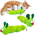 miwoowim 3 Pack Plush Caterpillar Cat Kicker, 9" Catnip & Gall Fruit Toy