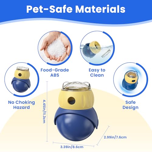 Cat Interactive Puzzle Toy, Adjustable Treat Dispenser