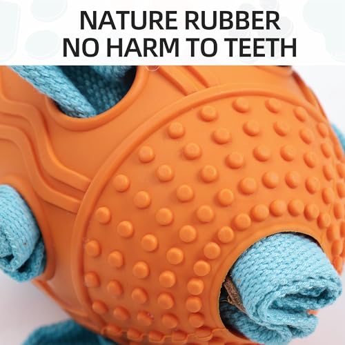 Interactive Dog Toy, Food Dispensing Puzzle Toy for Boredom Relief (Orange) - color: Orange