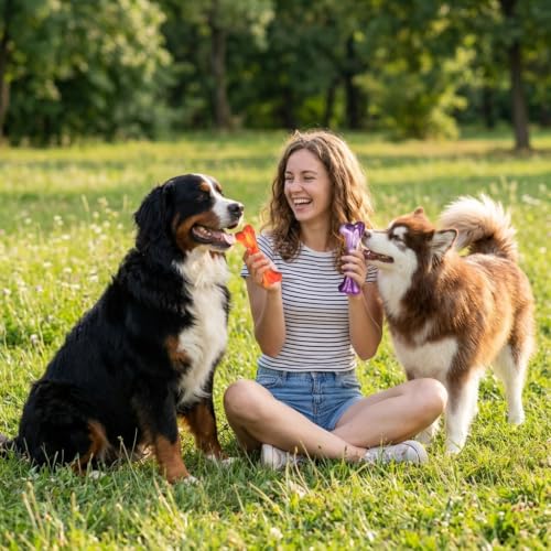 3 Pack Dog Chew Toys for Aggressive Chewers, Tough Bone