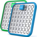 Pawtners Stainless Steel Large Lick Mat for Dogs, 2 Pack, Blue+Green - color: blue+green, size: 2pack