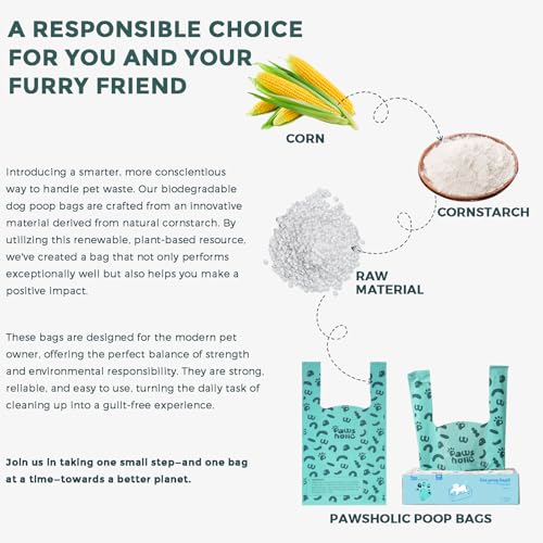 Cat Litter Disposal Bags and Dog Poop Bags with Handle,Cornstarch Based Extra Thick and Guaranteed Leak Proof Poop bags for Kitty and Doggy(360 Count 1.1 Gallon,Lavender Scent) - size: 360 Count (Pack of 1), style: Lavender