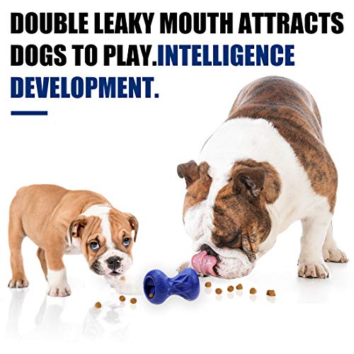 Interactive Treat Dispensing Dog Toys, Durable Puzzle Toy for Large Dogs - color: Prussian Blue, size: Large