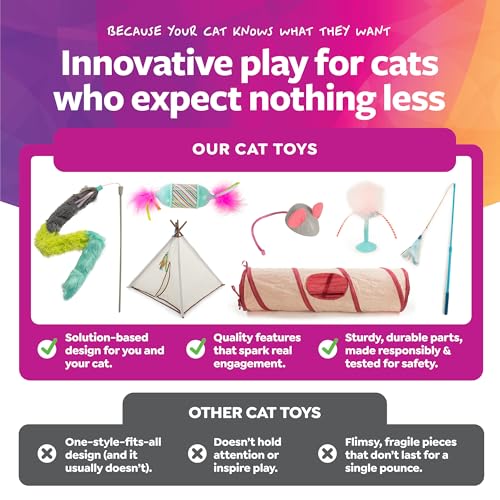 SmartyKat Scratch 'N Spin Carpet Cat Scratching Post with Spinning Wand Toys - Gray, One Size