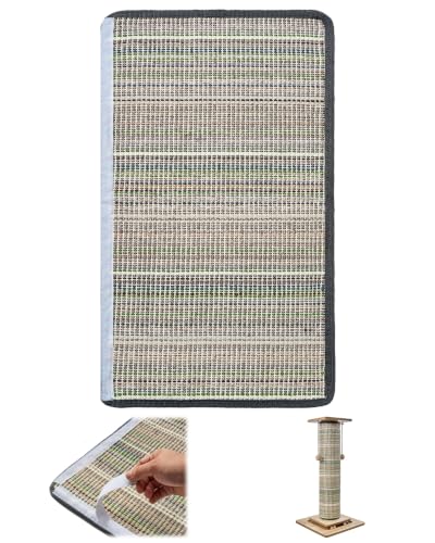 Odoland Cat Scratching Post Replace Mat Natural Sisal Scratcher Pad - color: Stripe (Only Replace Sisal Mat)