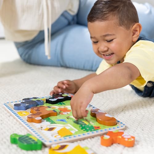 Melissa & Doug Pets Wooden Chunky Puzzle (8 pcs), Educational Screen Free Activity for Toddler, Preschoolers and Kids Ages 2+ - size: 11.95 x 8.95 x 1 inches, style: Pets