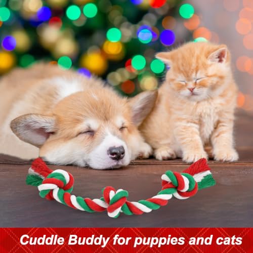 SZEE Dog Rope Toys 2 Pcs - Christmas - color: Christmas, size: Small