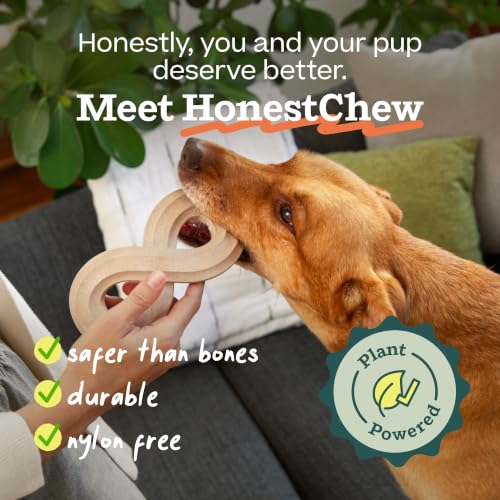WOOF HonestChew Infinity Dog Chew Toy for Dogs 60 lbs & Up - size: Large