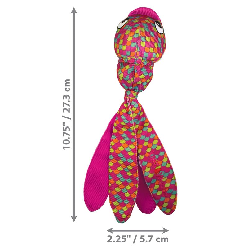 KONG Wubba Finz - Dog Toy for Tug of War & Fetch - Dog Supplies for Puppy & Dog Playtime - Outdoor & Indoor Dog Toy (Pink, Small) - color: Pink, size: Small