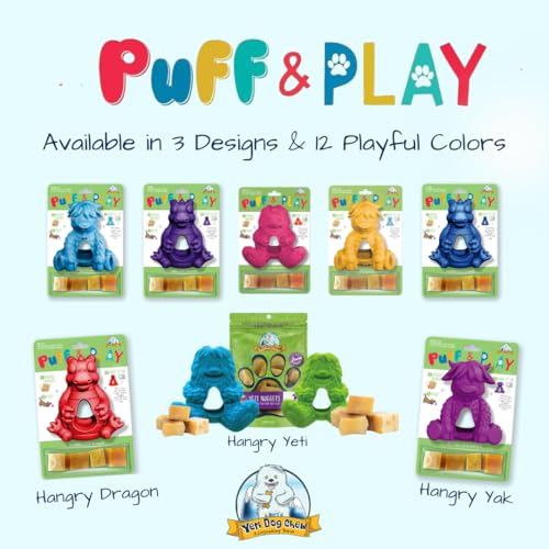 Yeti Puff & Play Interactive Dog Toy, Nugget Treat Dispenser, Green Dragon - color: Green - Dragon