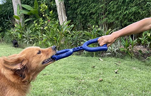 SuperChewer Tough Tug Pull Toy | Lifetime Replacement | Strong Natural Rubber | Interactive Tug-of-War Toy for Dogs | Ultra Durable Chew Toys for Aggressive Chewers | For Medium & Large Breeds - size: Large