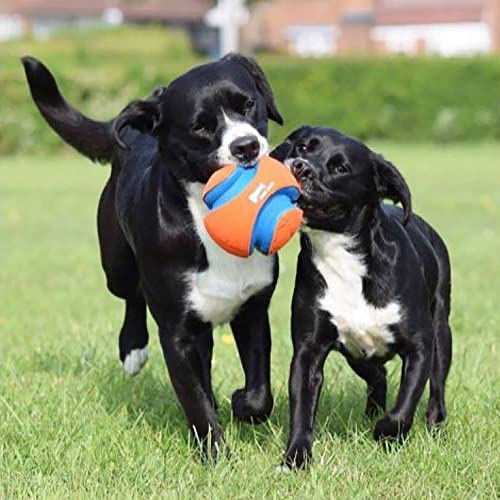 Chuckit! Kick Fetch Ball Dog Toy - Floats in Water - Perfect for Interactive Play - Made with Durable Rubber and Foam - for Large Dogs - Size Large - 8-inch Diameter - 1 Count (Pack of 4) - size: Large (Pack of 4), style: Classic