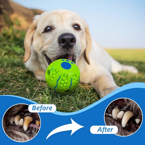 Spiky Interactive Dog Toys Ball, Wave, XS, 2.75 in (7 cm) - color: Spiky, Wave, size: XS 2.75 in (7 cm)