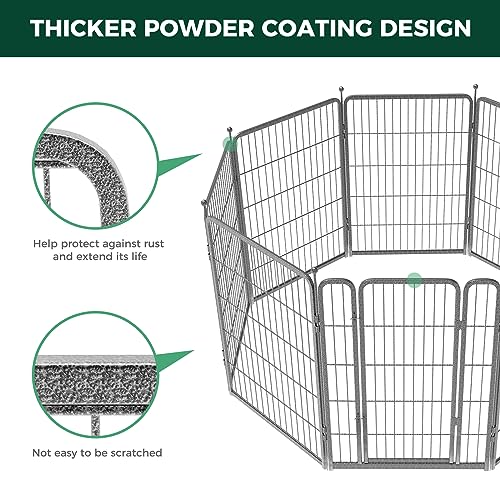 FXW Aster Dog Playpen Designed for Yard, 40" H, 24 Panels - size: 40"H & 24 Panels