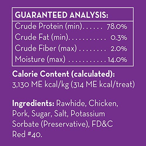 Dingo Ringo Rawhide Dog Treats With Real Chicken, 5 Ct (48 Pack) - size: 5 Count (Pack of 48)