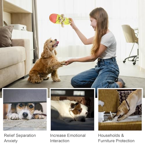 vocheer Durable Dog Chew Toy, Interactive Squeaky Shoe Toy, Yellow - color: Yellow