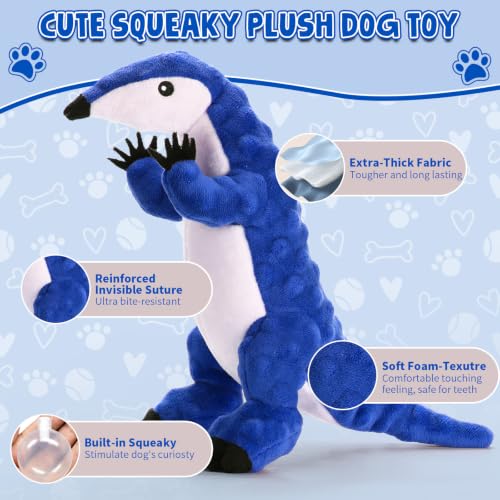 loncoldy Plush Chew Toys for Dogs Tough Squeaky Dog Toys Stuffed Animals Plush Dog Toy for Puppy Small Medium Dogs to Keep Them Busy