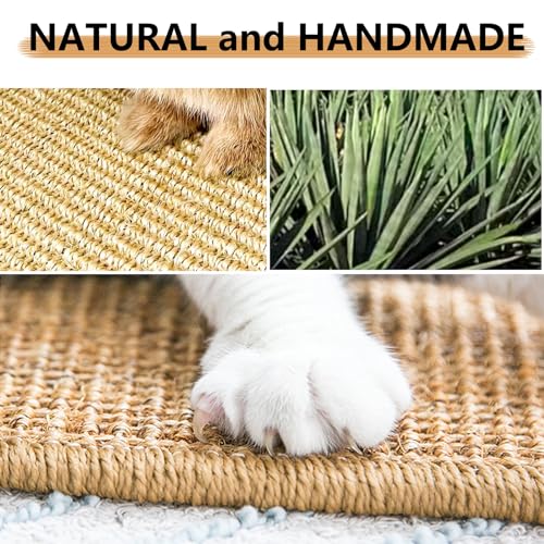 2PCS Rabbit Scratch Mat, Natural Bunny Pad Claws and Teeth Care, 16x12 - size: 16"x12"