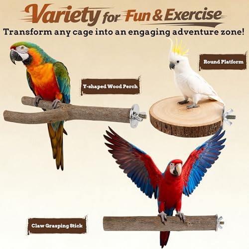 8 PCS Bird Perch Set