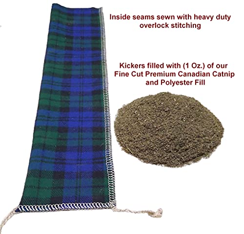 Catnip Kicker Toy for Indoor Cats – 15" Large Cat Kick Stick, 1 oz Potent Canadian Catnip, Durable Plush Cat Wrestling Toy, Ruby Red - color: Ruby Red