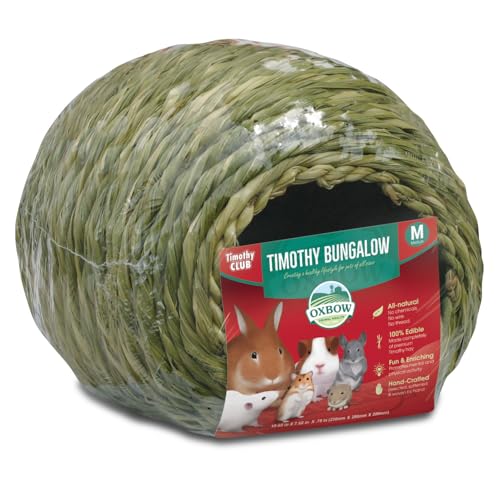 Oxbow Timothy Hay Bungalow, Guinea Pig Hideout & Rabbit House, Medium - size: Medium (Pack of 1)