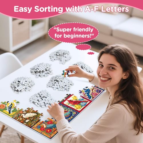 Puzzles for Adults 500 Pieces,Birds Jigsaw Puzzles 500 Pieces for Teens - color: Birds