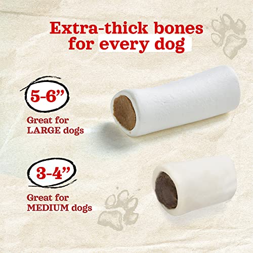 Natural Farm Sweet Potato Filled Bones (3-4 Inch, 6 Pack), Limited Ingredient, Natural Stuffed Dental Dog Bone Treats for Dogs, Made with Real Beef & Sweet Potato - size: 3-4" Sweet Potato Flavor, 6 Count