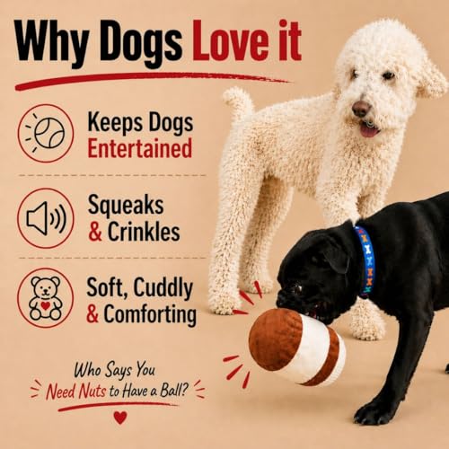 Neuterella – Funny Neutering Themed Parody Squeaky Crinkle Dog Toy | Hilarious Gift for Dog Lovers | Plush Novelty Toy for Small, Medium and Large Dogs