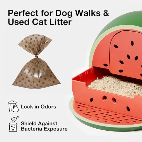 VETRESKA Dog Poop Bags, 540 Count Coffee Scented Waste Bags - color: coffee, size: 1 Count (Pack of 540)
