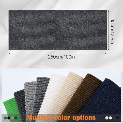 Cat Scratch Furniture Protector - 100" x 13.8" Trimmable Self-Adhesive Cats Claws Scratch Pads, DIY Cat Climbing Couch Protector for Scratch Post Cat Tree Replacement Indoor (Dark Gray) - color: Dark Gray, size: 13.8" x 100"