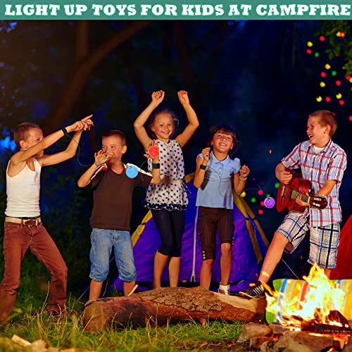 Jerify 24 Pieces Light up Bouncy Balls Wrist Balls on String Flashing Toys