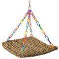 Natural Grass Bird Hammock, Climbing Perch for Pets