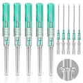 Catheter Needles - Prgislew 5Pcs Catheter Piercing Needles 18G IV Catheter Needles Ear Nose Piercing Needles Hollow Needles for Lip Tongue Belly Navel Nipple Cartilage Piercing Kit - size: 18G-5PCS