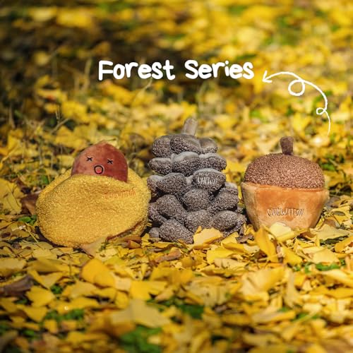 CHEWFFON Interactive Dog Toy, Squeaky Snuffle Game for Boredom - style: Pinecone