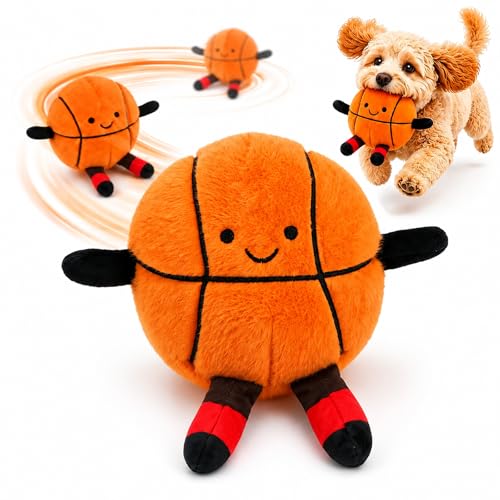 Interactive Dog Toys, Moving Basketball Dog Toy, Rechargeable Bouncing Ball - color: Basketball