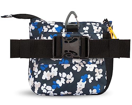 OllyDog Backcountry Day Bag | Hands-Free Dog Training Treat Pouch | Fanny/Hip Pack with Zipper Closure & Built-in Poop Bag Dispenser | Removable Waist Clip (Lotus) - color: Lotus