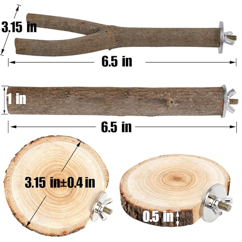 6 PCS Bird Perch Set