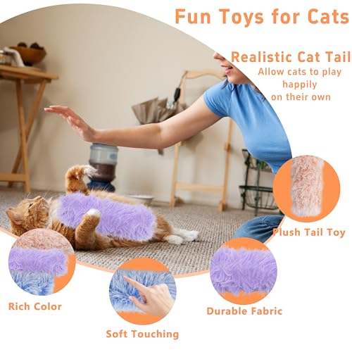 3 Pack Catnip Toys,Soft and Durable Cat Pillows Toys, Funny cat Toy - color: Purple+Blue+Pink