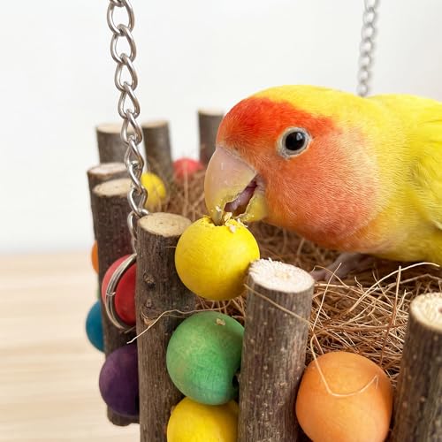 Bird Toys, Bird Perch Stand Playground for Cage (nest)