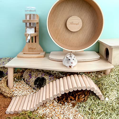 Niteangel Hamster Play Wooden Platform: Wave - 15.7" L x 9" W - 7" H - size: Wave - 7" Height