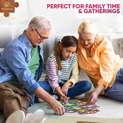 Frog Mushroom Wooden Jigsaw Puzzle, 150 Pieces - color: Frog