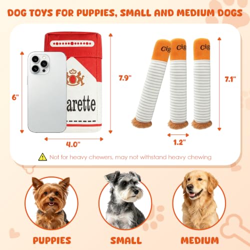 Wdmiya Funny Dog Toys for Small Medium Dogs, Squeaky Interactive Dog Toy