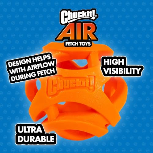 Chuckit! Air Fetch Ball, Large 3in, for Dogs 60-100lbs, 1 Count (Pack of 12) - color: Fetch Ball (3 Inch), size: 1 Count (Pack of 12)