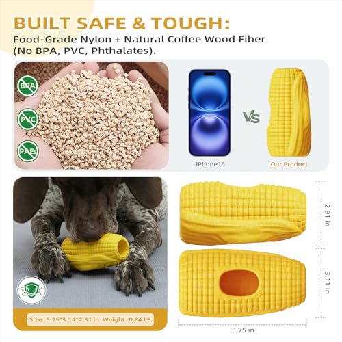 Sedioso Dog Toys for Aggressive Chewers, Indestructible Enrichment Dogs Toy for Large Medium Breed,Interactive Dog Frozen Lick Treat Tray Holder with Dual Molds to Keep Them Busy and Reduces Anxiety - color: Yellow