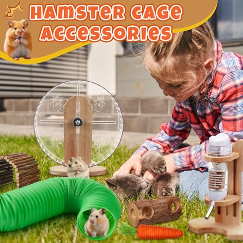 19 Pcs Hamster Cage Accessories & Habitat Set