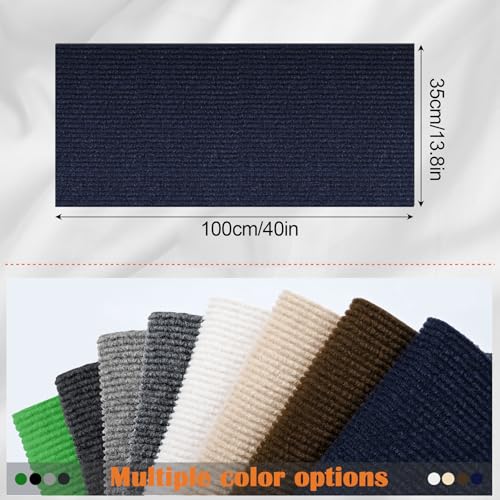 Cat Scratch Furniture Protector - 40" x 13.8" Trimmable Self-Adhesive Cats Claws Scratch Pads, DIY Cat Climbing Couch Protector for Scratch Post Cat Tree Replacement Indoor (Dark Blue) - color: Dark Blue, size: 13.8" x 40"