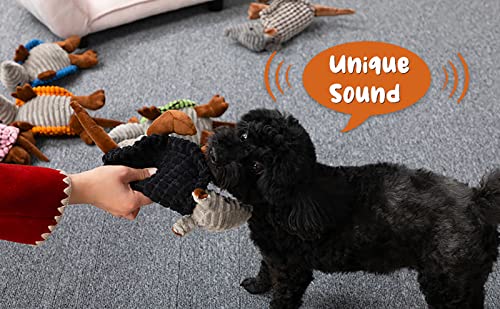 Hollypet Armadillo Squeaky Puppy Dog Toys for Small Medium Dogs, 8" - color: Dark Gray, size: 8 IN
