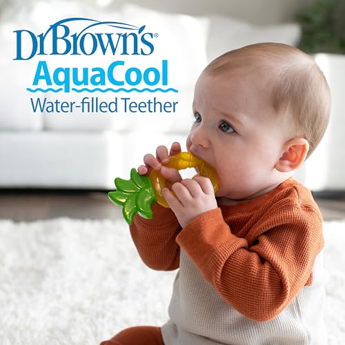 Dr. Brown's Aqua Cool Water-Filled Teether, Apples and Pineapples, 4-Pack - color: Apples + Pineapples