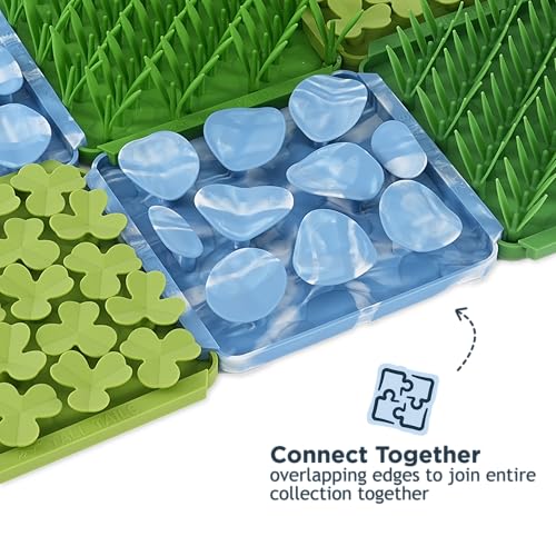 Tall Tails Spring Foraging Mat 3-Pack for Dogs and Cats – Slow Pet Feeder Puzzle Mat for Easy & Engaging Feeding