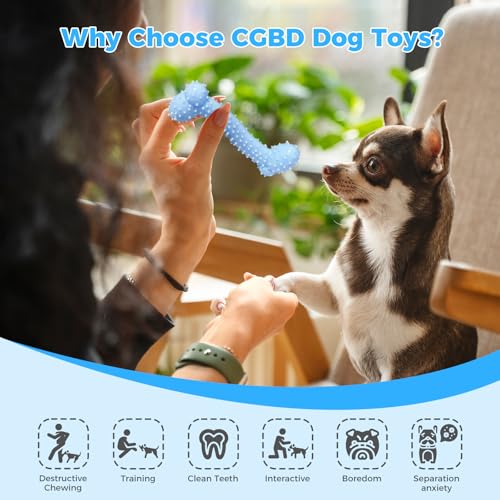 Puppy Toys, 9 Pack Dog Chew Toys, Teething Toys for Small Dogs, Blue - color: Blue, size: X-Small（9Pack）